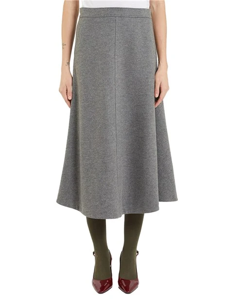 GONNA MIDI MISTO LANA ORTONA DONNA GRIGIO