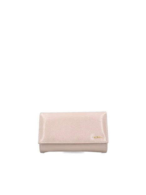 POCHETTE TARGHETTA ORO DONNA ROSA