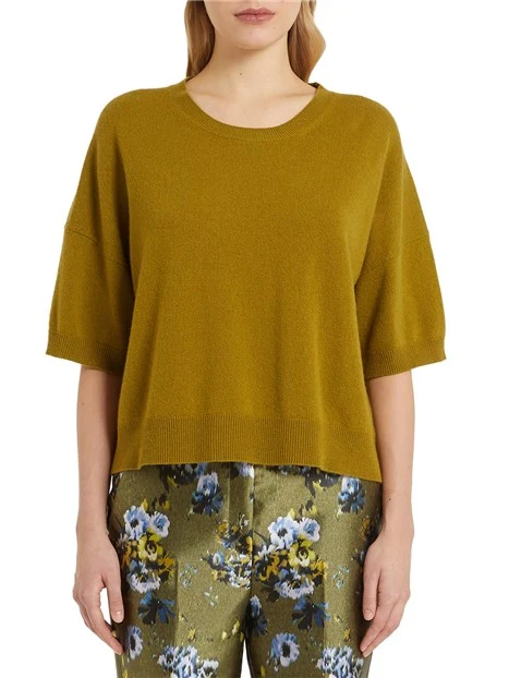 MAGLIA GIROCOLLO MISTO CASHMERE DONNA VERDE