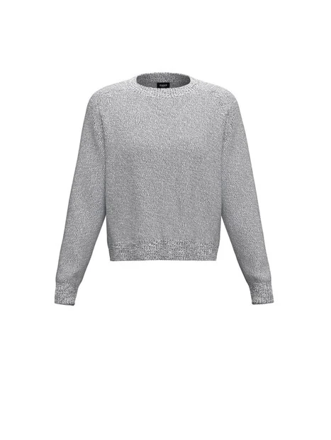 MAGLIA GIROCOLLO IN MISTO LANA DONNA GRIGIO