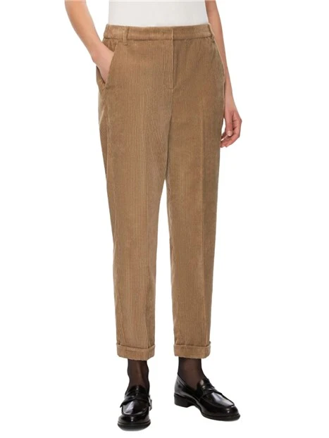 PANTALONE A COSTE  CHINO FRANCIS DONNA MARRONE