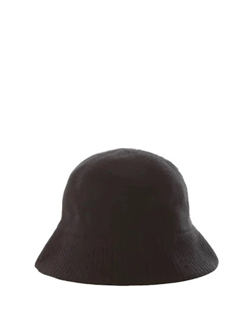 CAPPELLO A SECCHIELO IN MISTO LANA DONNA NERO