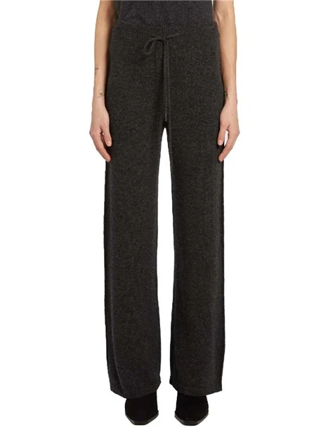JOGGERS CON LOGO RICAMATO DONNA ANTRACITE
