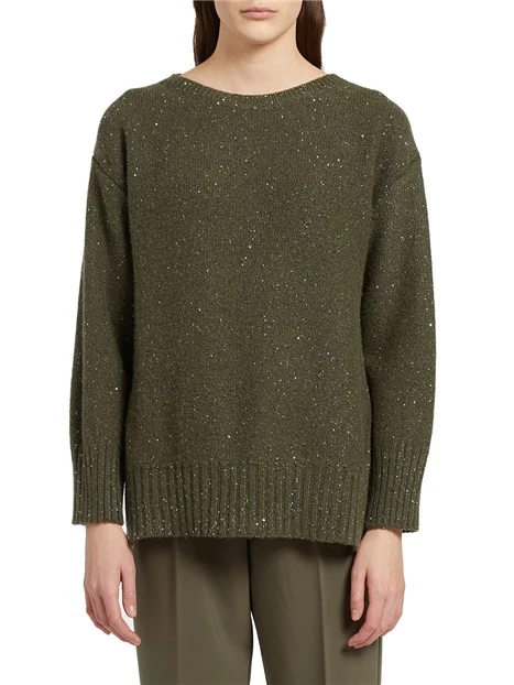 MAGLIA CON PAILLETTES ENNIO DONNA VERDE