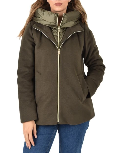 PIUMINO IN PANNO SOFT  DONNA VERDE