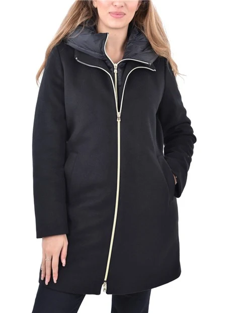 PIUMINO IMBOTTITO PANNO SOFT DONNA NERO