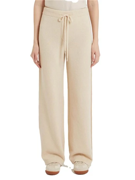 JOGGERS CON LOGO RICAMATO DONNA BIANCO