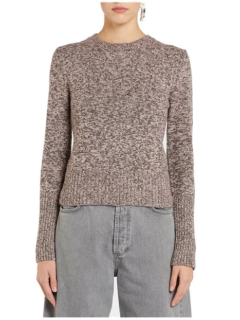 MAGLIA GIROCOLLO MISTO LANA E CASHMERE ROSA