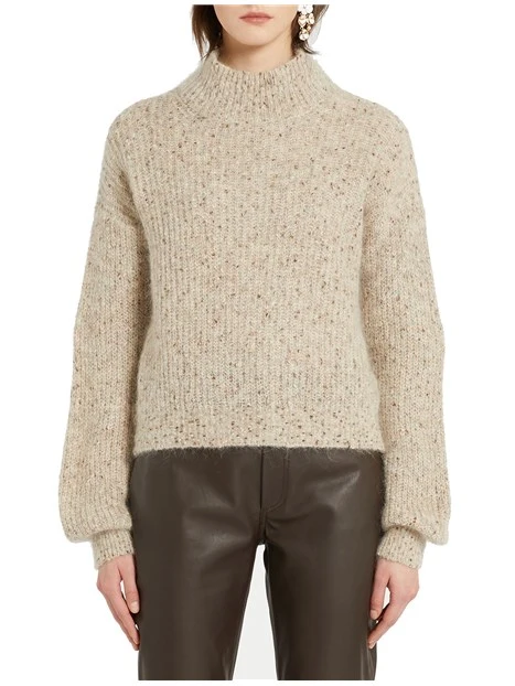 MAGLIA GIROCOLLO DELIA DONNA AVORIO