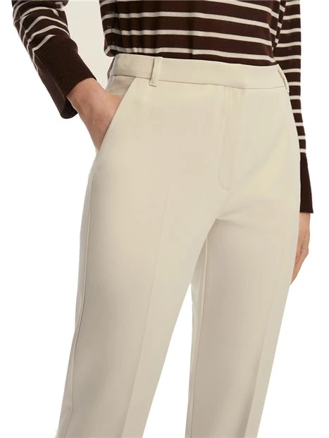 PANTALONE A SIGARETTA DONNA AVORIO
