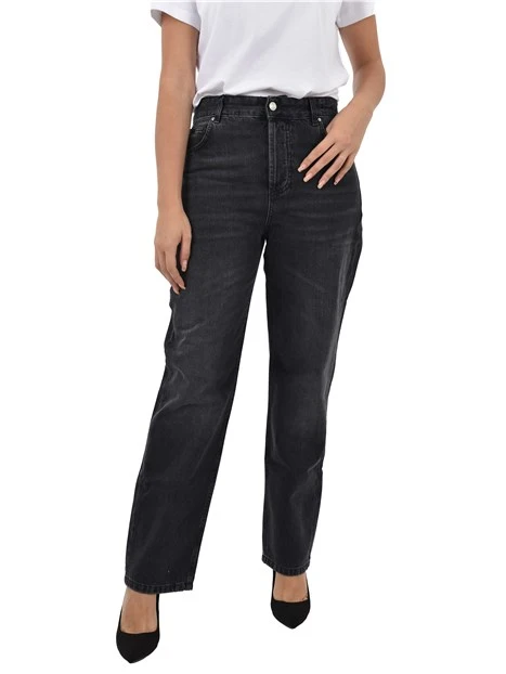 JEANS BOYFRIEND TOMBOY DONNA NERO