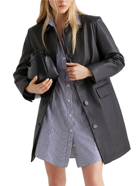 GIACCA IN PELLE PALOMBO DONNA NERO