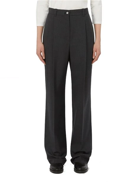 PANTALONE PALAZZO CON TASCHE ALLA FRANCESE DONNA GRIGIO