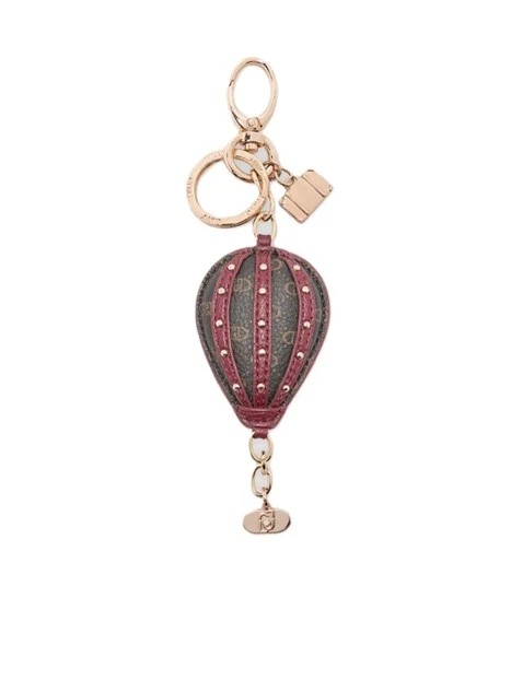 PORTACHIAVI CON PENDENTE MONGOLFIERA DONNA BORDEAUX