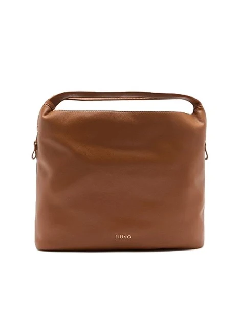BORSA A MANO GRANDE CON MANICI E TRACOLLA DONNA MARRONE