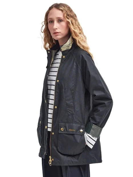 GIACCA CERATA MODERN BEADNELL DONNA VERDE