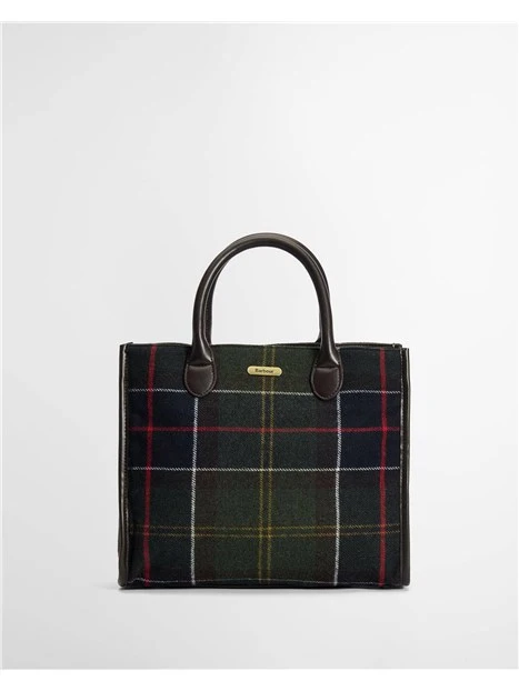 BORSA TOTE BARRHIL IN TARTAN