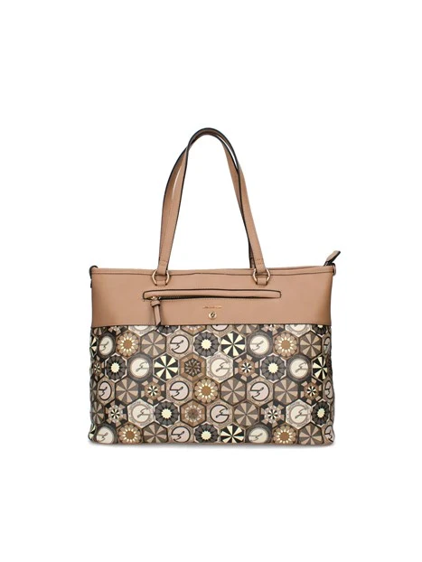BORSA A SPALLA BINTD8708WZ DONNA BEIGE