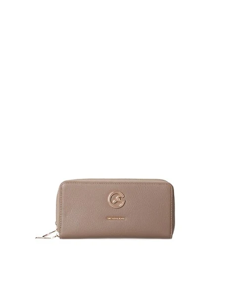 PORTAFOGLIO JAVA DENISE SOFT D. ZIP WALLET DONNA MARRONE