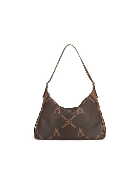 BORSA A SPALLA 17704-MIL-W5B-A DONNA MARRONE