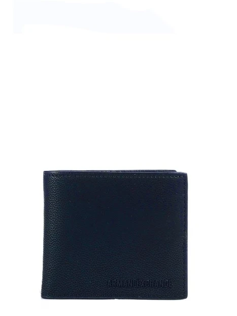 PORTAFOGLIO COMPATTO IN SIMILPELLE UOMO BLU