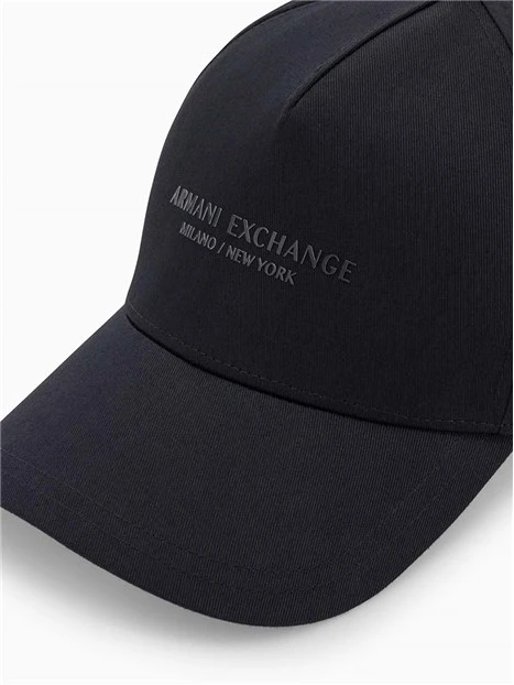 CAPPELLO BASEBALL CON LOGO IN RILIEVO UOMO BLU SCURO