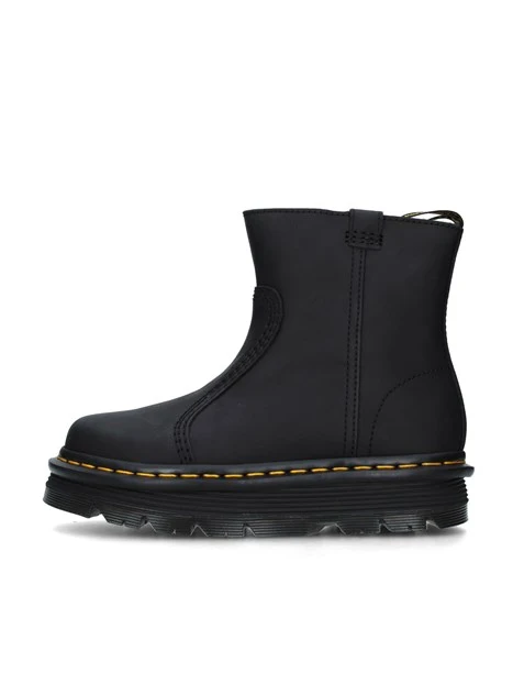 STIVALETTI TACCO BASSO ZEBZAG-RIGGER DONNA NERO