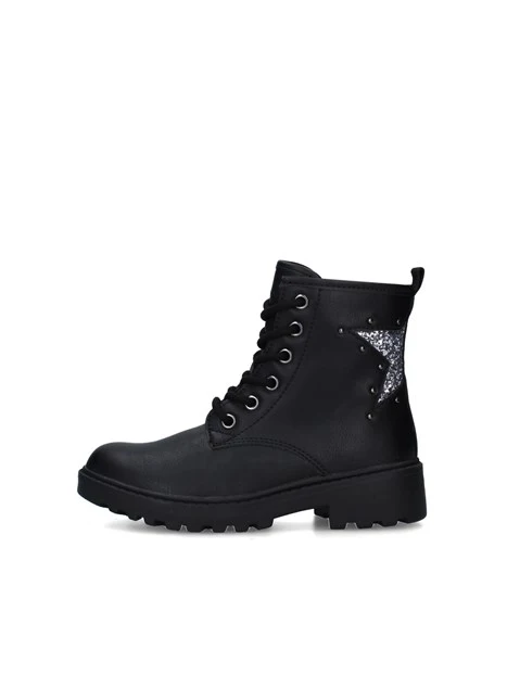 STIVALETTI TACCO BASSO CASEY J9420G03WEW BAMBINA NERO