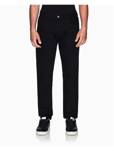 JEANS SLIM FIT MODELLO 5 TASCHE UOMO NERO