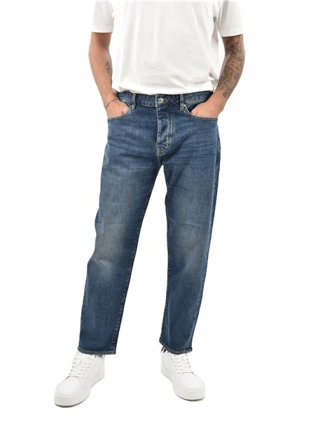 JEANS REGULAR 5 TASCHE VESTIBILITA' COMODA UOMO BLU