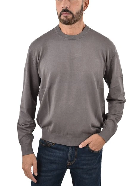 MAGLIA GIROCOLLO CON LOGO LATERALE