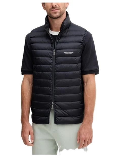 GILET IN PIUMINO TRAPUNTATO UOMO BLU