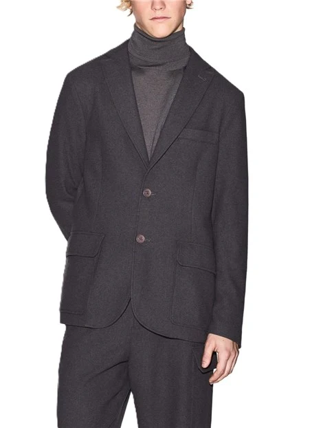 GIACCA MONOPETTO IN MISTO LANA UOMO GRIGIO