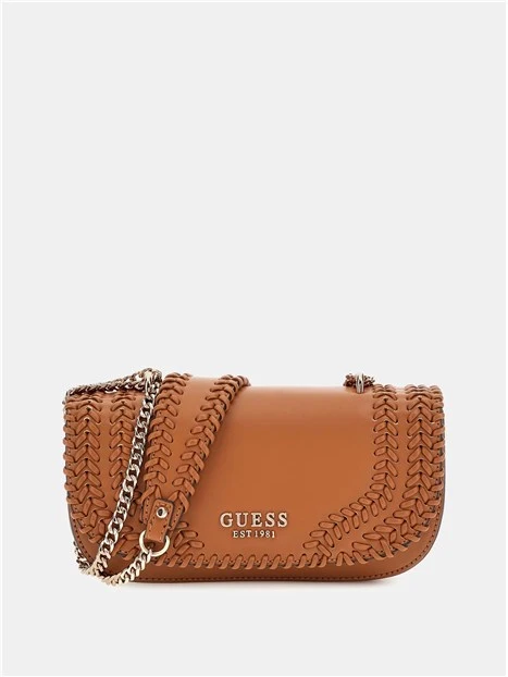 BORSA A SPALLA TATUM FLAP DONNA CUOIO