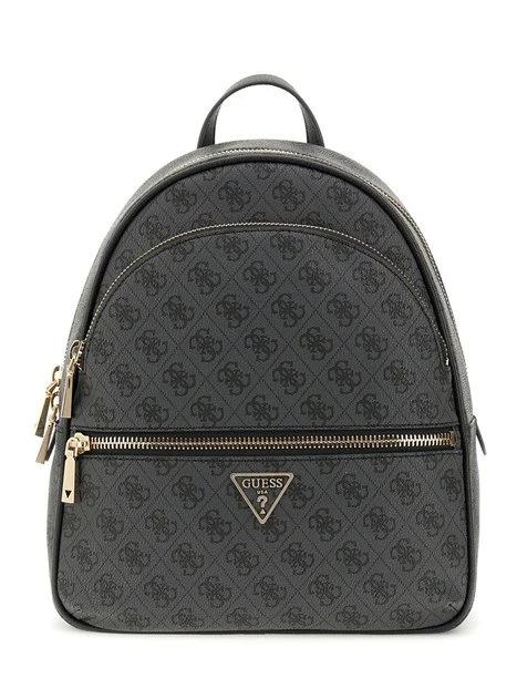 ZAINO MANHATTAN CON LOGO ALL OVER DONNA NERO