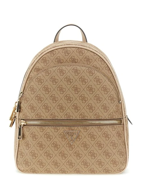 ZAINO MANHATTAN CON LOGO ALL OVER BEIGE