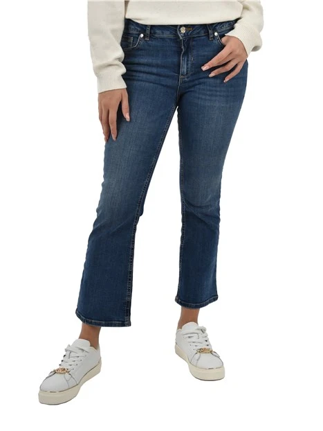 JEANS CROPPED GAMBA FLARE DONNA BLU JEANS