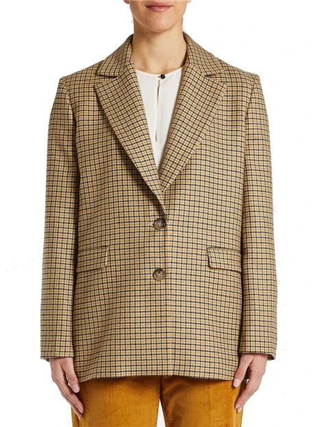 BLAZER IN LANA DONNA BEIGE