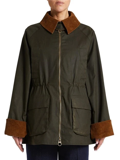 CAPPOTTO CORTO CON GILET RIMOVIBILE DONNA VERDE
