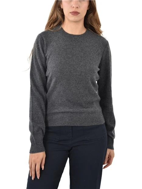 MAGLIA GIROCOLLO IN CASHMERE DONNA GRIGIO