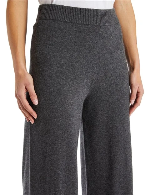 PANTALONI JOGGERS IN MAGLIA DONNA GRIGIO