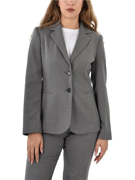 GIACCA BLAZER SLIM MONOPETTO DONNA GRIGIO
