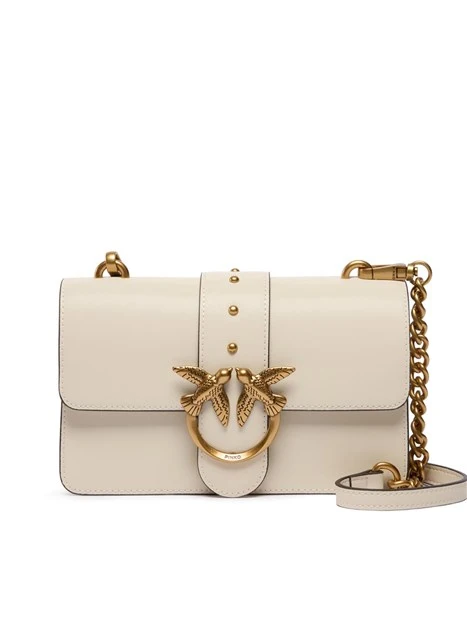 BORSA A TRACOLLA IN PELLE CON CATENA DONNA BEIGE