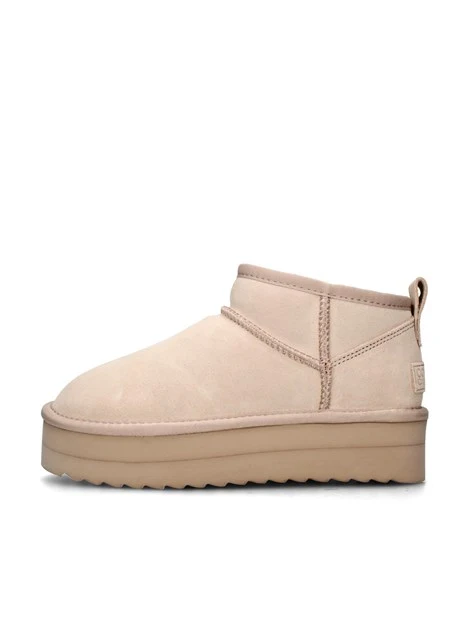 STIVALETTI TACCO BASSO YWPLA01 DONNA BEIGE
