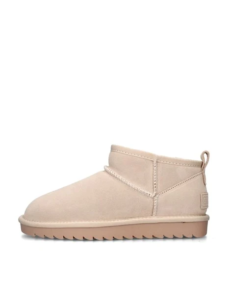 STIVALETTI TACCO BASSO YW078 DONNA BEIGE CHIARO