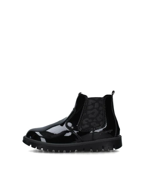 STIVALETTI TACCO BASSO 8850100 BAMBINA NERO
