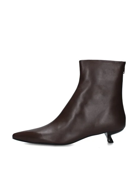 STIVALETTI TACCO BASSO 40026 DONNA MARRONE
