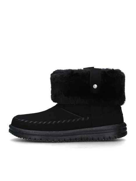 STIVALETTI TACCO BASSO 44283 DONNA NERO