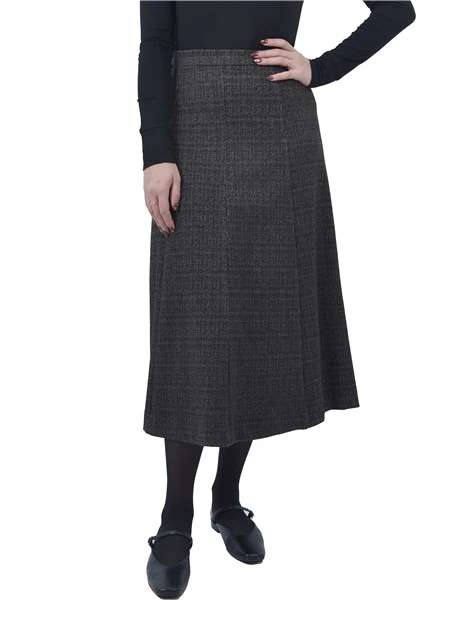 GONNA LUNGA FANTASIA TARTAN DONNA ANTRACITE