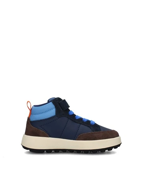 Baskets SUN68 Pour Enfant - Bleu Marine, Fermeture Scratch, Semelle EVA Et Caoutchouc - 6